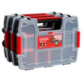 CRAFTSMAN front view of 3-pack organizer showing ten compartments for tidy storage