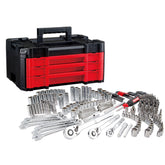 CRAFTSMAN three-drawer VERSASTACK box front view showing organized storage and portability