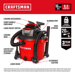CRAFTSMAN side handle and controls for easy transport and control benefit