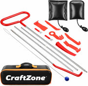 CRAFTZONE front packaging showing 15PCS kit and carrying bag, keeps tools organized