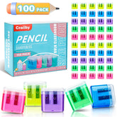 Craiiby paquete frontal 100 afilalápices surtidos práctico para aulas