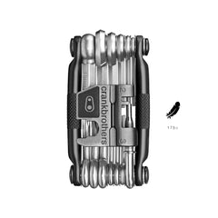Crankbrothers chain tool closeup on M 19 demonstrating 8–12 speed compatibility