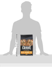 CRAVE textura del kibble en primer plano para calidad y mordida