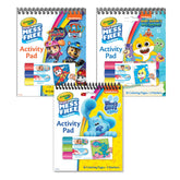 Crayola paquete frontal con tres blocs Nickelodeon, fácil transporte y regalo