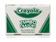 Crayola front box showing 200-count jumbo crayons and easy storage benefit