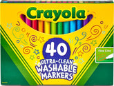 Crayola estuche frontal 40ct mostrando colores brillantes y organización