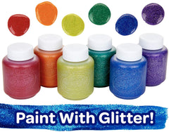 Crayola primer plano de color glitter que añade brillo atractivo a proyectos