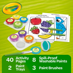 Crayola tarros cerrados a prueba de derrames listos para usar y almacenar sin líos