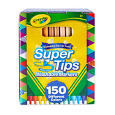 Crayola front packaging showing full 150-count set and color variety
