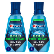 Crest botella frontal 1 L mostrando la marca y beneficio antiplaca