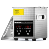 CREWORKS front panel showing digital controls and quick setup benefit