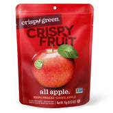 Crispy Green front packaging showing single-serve apple snack benefits