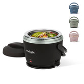 Crock-Pot front view in Black Licorice showing compact design and portability