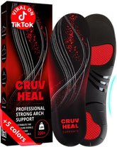 CRUVHEAL front view showing full-length support and durable top layer benefit