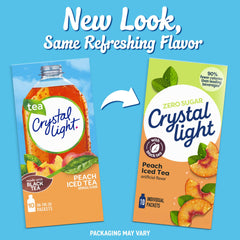 Crystal Light en botella en uso listo para agitar y beber rápido