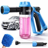 Crywag foam gun front view showing compact design and easy connection benefit