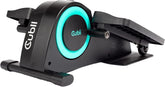 Cubii JR1 front view compact elliptical showing stable frame and pedals for convenient movement