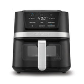 Cuisinart AIR-80 front view showing compact stainless steel design and easy placement