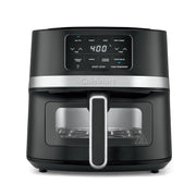 Cuisinart air fryer front view stainless steel, sleek countertop benefit