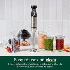 Cuisinart CSB-179 chopper in use chopping herbs, showing quick prep benefit
