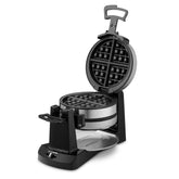 Cuisinart double flip front view showing stainless steel housing and controls, durable finish