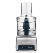 Cuisinart procesador FP‑5 frente plateado muestra diseño compacto y ahorro de espacio