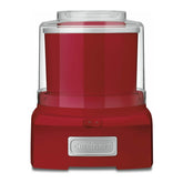 Cuisinart vista frontal roja mostrando diseño compacto y beneficio rapidez