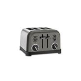 Cuisinart stainless steel toaster front view showing four slots and fast even browning benefit