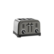Cuisinart stainless steel toaster front view showing four slots and fast even browning benefit