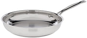Cuisinart sartén 10 pulgadas vista frontal brillo profesional y distribución de calor