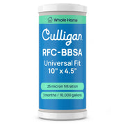 Culligan RFC-BBSA front view showing cartridge and fit, clear water protection