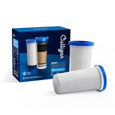 Culligan replacement filter front packaging showing product and certification benefits