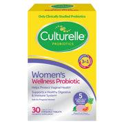 Culturelle frente del empaque mostrando 30 masticables, práctico para la rutina diaria