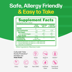 culturelle close-up of one single-use packet for easy dosing