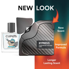 Cupids Hypnosis spray action demonstrating fine mist for controlled fragrance application