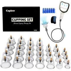 Cupluw ventosa frontal del pack mostrando todos los componentes y beneficios