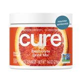 Cure Hydration frontal del envase mostrando el diseño y beneficios