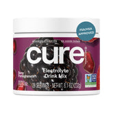 Cure Hydration frente del empaque mostrando porciones y sabor