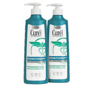 Curel front packaging showing product benefits and easy use