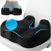 CushyOasis vista frontal del cojín mostrando forma ergonómica y confort