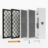 CYBERBEANS front intake filters packed showing full 4-pack and box, quick replacement benefit