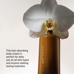 CYKLAR cream in hand being applied for smooth, velvet-skin benefit