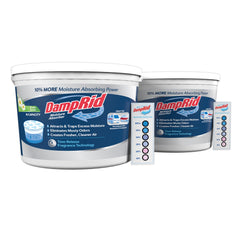 DampRid cubo frontal con aroma fresco mostrando paquete y beneficio de control de humedad