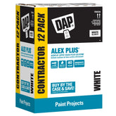DAP Alex Plus front packaging showing 10.1 oz tube and product branding, clear product ID benefit