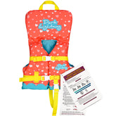 Dark Lightning front view red life jacket showing secure fit benefit