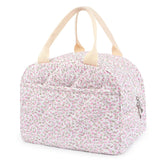 dark swan frontal de la bolsa floral mostrando diseño y capacidad