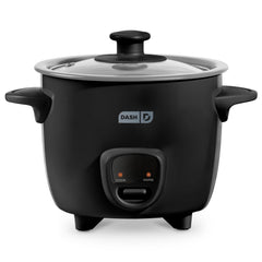 DASH mini front view showing compact cooker and simple controls for convenience