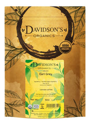 Davidson's vista frontal del empaque mostrando la bolsa de 16 oz y conservación