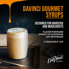 DaVinci Gourmet primer plano de textura del jarabe mostrando consistencia