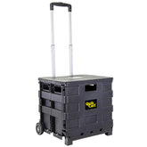 dbest products vista frontal del carrito mostrando capacidad y manejo cómodo